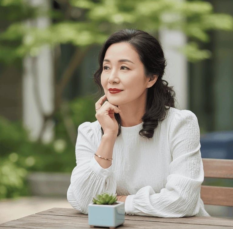 Pessoa em momento de contemplação